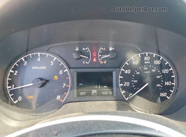 3N1AB7AP5HY232519 2017 NISSAN SENTRA Blue Rear seats view