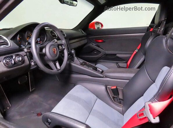 WP0AE2A89SK272107 2025 PORSCHE CAYMAN Красный Вид задних сидений