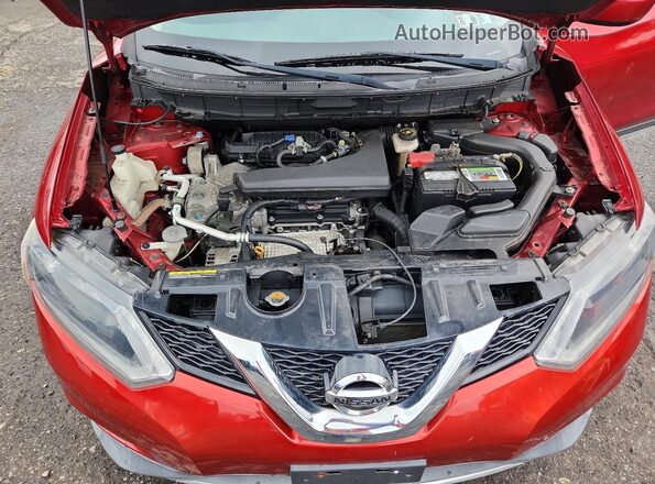 KNMAT2MV1GP717537 2016 NISSAN ROGUE Красный Вид наклейки с VIN-кодом