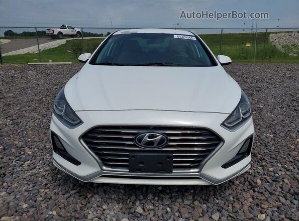5NPE24AF0JH603951 2018 HYUNDAI SONATA Белый Вид сзади
