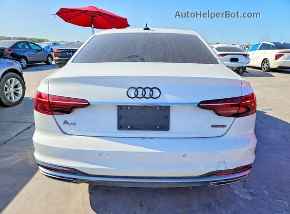 WAUABAF46MA053684 2021 AUDI A4 White წინა სალონის ხედი