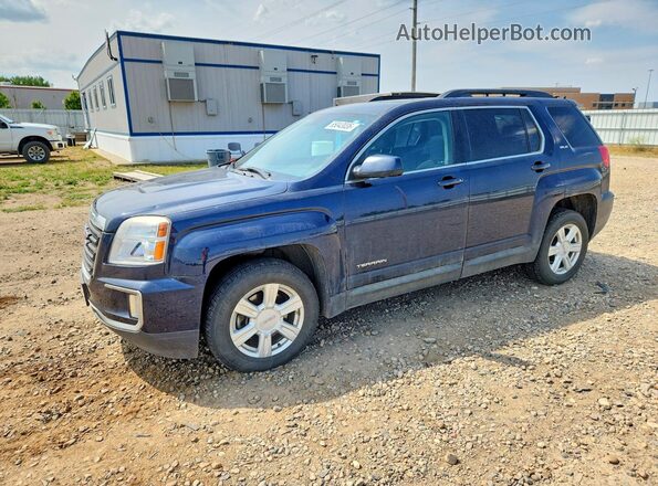 2GKFLTE31G6207217 2016 GMC TERRAIN Blue უკანა მარცხენა