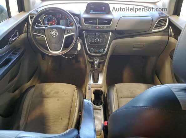 KL4CJASB6GB707028 2016 BUICK ENCORE Charcoal Instrument cluster view