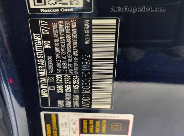 WDD1J6GB0JF019972 2018 MERCEDES-BENZ E Blue უკანა სავარძლების ხედი