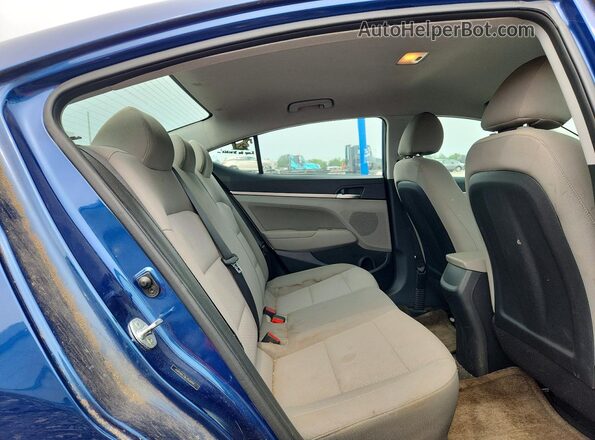 5NPD84LF8LH568909 2020 HYUNDAI ELANTRA Blue Widok wnętrza z tyłu
