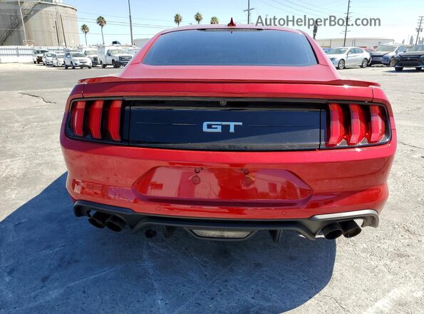 1FA6P8CF0L5146609 2020 FORD MUSTANG Red წინა სალონის ხედი