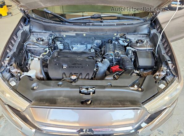 JA4AP3AU9KU028923 2019 MITSUBISHI OUTLANDER Gray Vista de la etiqueta del VIN