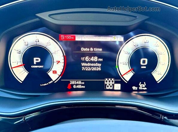 WA1LVBF78SD005015 2025 AUDI Q7 Gray Instrument cluster view