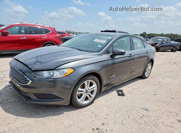 3FA6P0LU1JR197160 2018 FORD FUSION Серый Задняя левая четверть