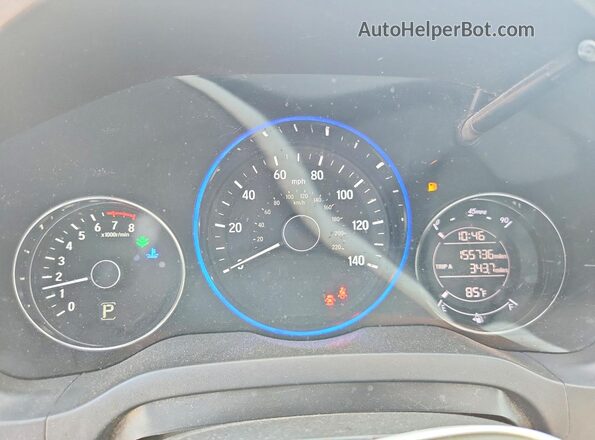 3CZRU5H50GM724748 2016 HONDA HR-V Blue Widok tylnych siedzeń