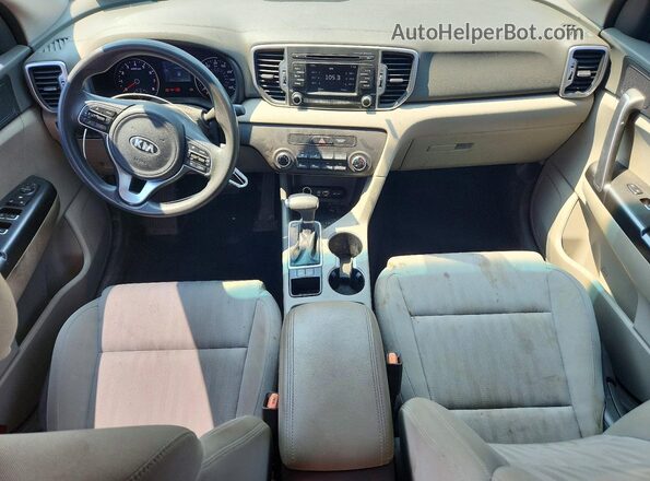 KNDPM3AC3H7234035 2017 KIA SPORTAGE Black Սարքավորումների վահանակի տեսք