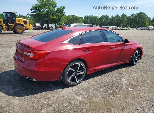 1HGCV1F35JA212248 2018 HONDA ACCORD Red Przód prawy