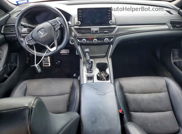 1HGCV1F35JA212248 2018 HONDA ACCORD Red Widok zestawu wskaźników