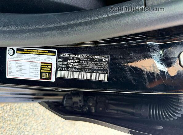 W1KAF4GB0NR037334 2022 MERCEDES-BENZ C Black Rear interior view