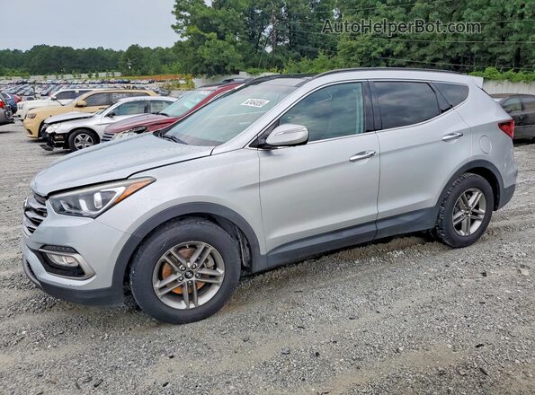 5XYZUDLB6HG383724 2017 HYUNDAI SANTA Серебряный Задняя левая четверть