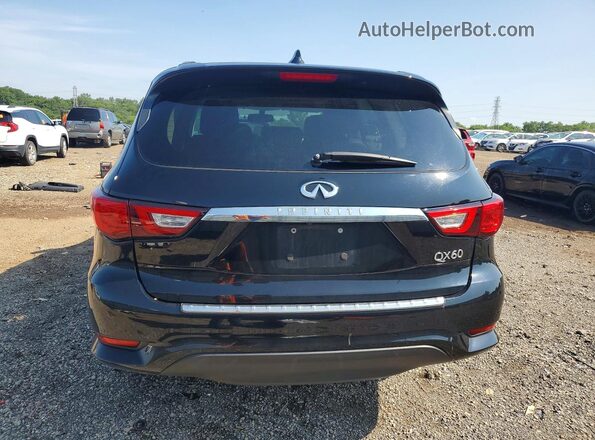 5N1DL0MM3HC518311 2017 INFINITI QX60 Черный Вид салона спереди