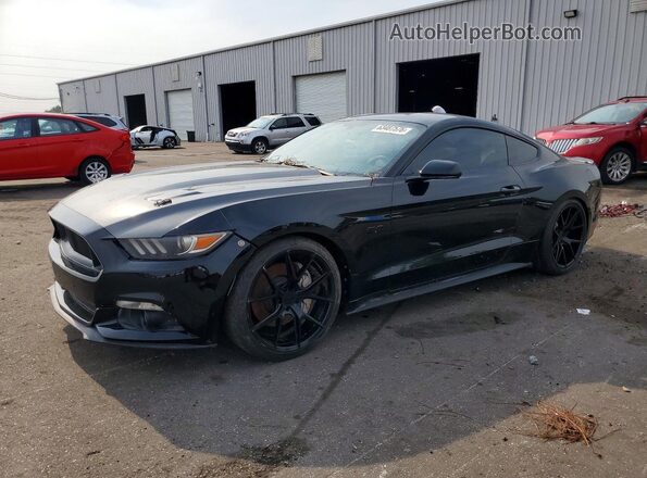 1FA6P8CF7G5201594 2016 FORD MUSTANG Черный Задняя левая четверть
