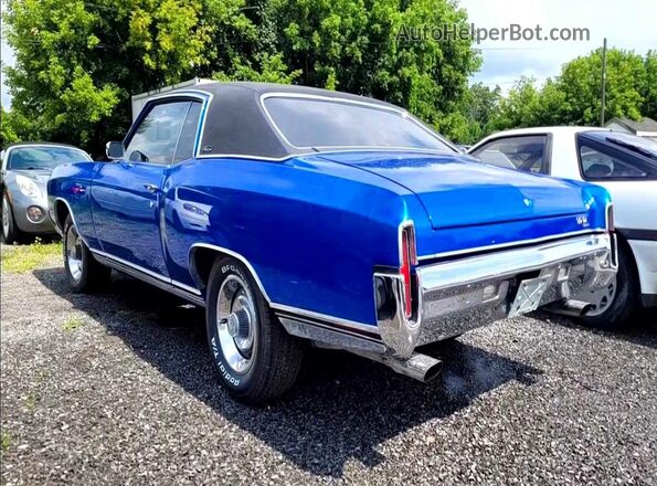 138570B122203 1970 CHEVROLET MONTE CARLO Синий Передняя правая четверть