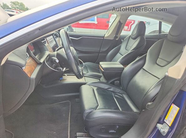 5YJSA1E21HF202865 2017 TESLA MODEL Blue წინა პანელის ხედი