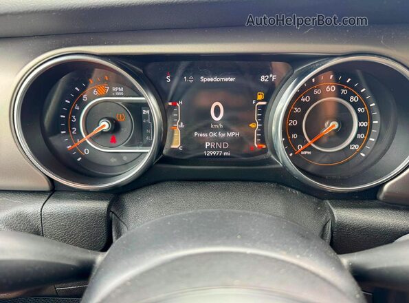 1C4HJXDN4LW149902 2020 JEEP WRANGLER Blue Вид панелі приладів