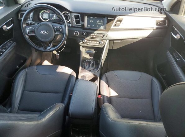 KNDCD3LD3K5332294 2019 KIA NIRO Silver ხელსაწყოთა პანელის ხედი