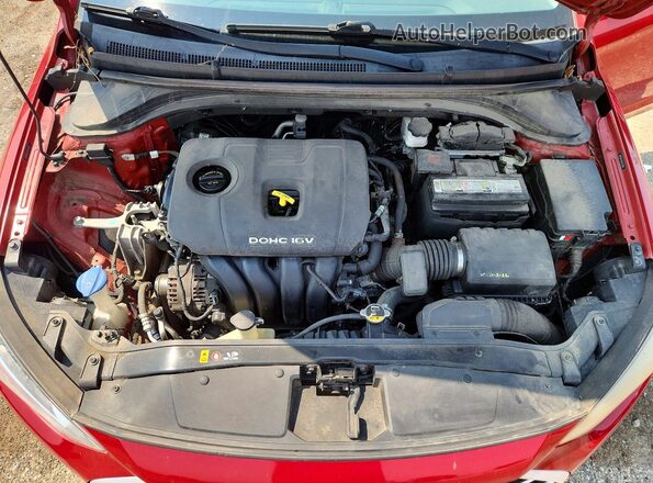 5NPD84LF0HH174084 2017 HYUNDAI ELANTRA Red ძრავის განყოფილების ხედი