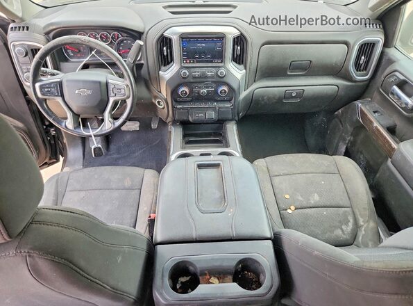 1GCPWDET8NZ228113 2022 CHEVROLET SILVERADO Black Սարքավորումների վահանակի տեսք