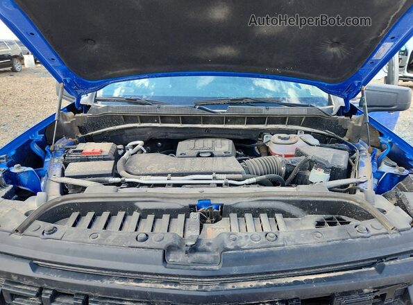 1GCPABEK6SZ327390 2025 CHEVROLET SILVERADO Blue Vista del compartimento del motor