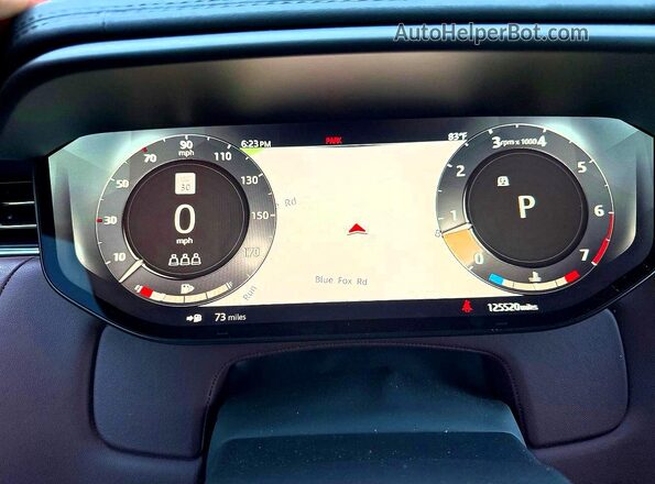 SAL1L9FUXPA154724 2023 LAND ROVER RANGE Gray Instrument cluster view