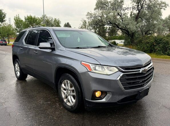 1GNEVGKW8KJ105259 2019 CHEVROLET TRAVERSE Gray Trasero izquierdo