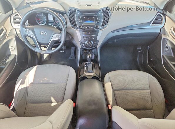 KM8SM4HF9GU154394 2016 HYUNDAI SANTA White Vista del cuadro de instrumentos