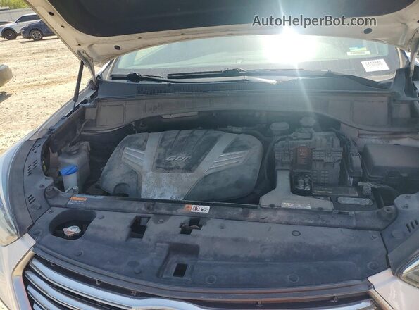 KM8SRDHF1HU221301 2017 HYUNDAI SANTA Белый Вид подкапотного пространства