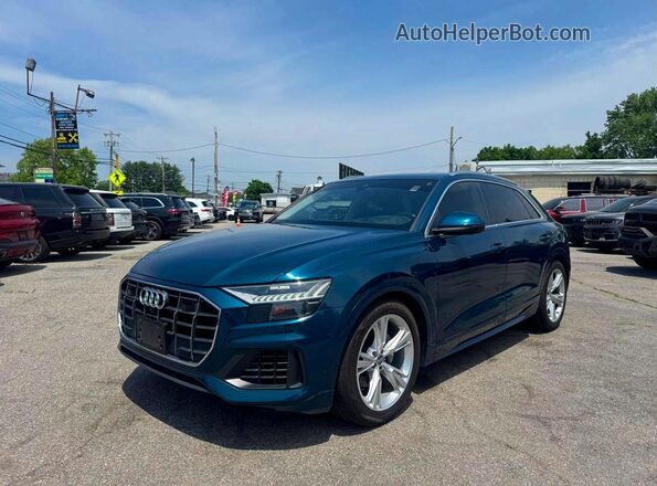 WA1CVAF19KD008785 2019 AUDI Q8 Blue Задня ліва чверть