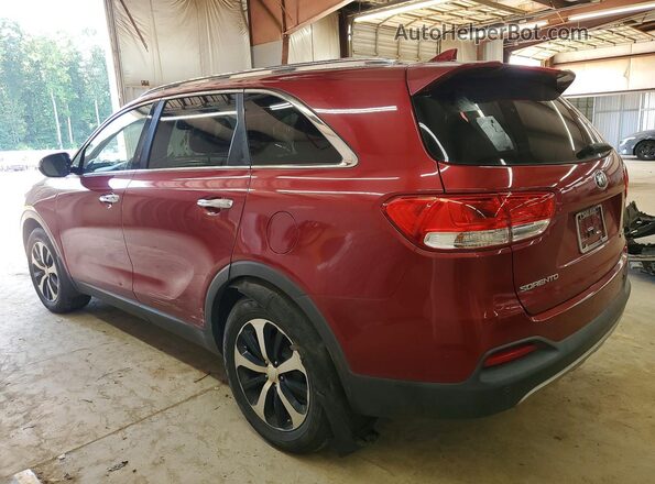 5XYPH4A18GG116413 2016 KIA SORENTO Red Rear right