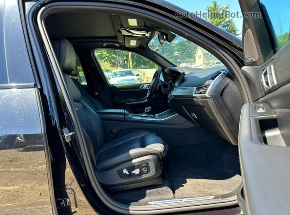 5UXJU2C58KLN67195 2019 BMW X5 Black Front interior view