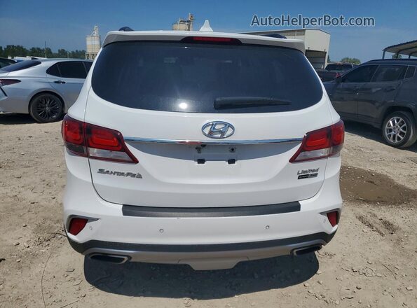 KM8SRDHF1HU221301 2017 HYUNDAI SANTA Белый Вид салона спереди