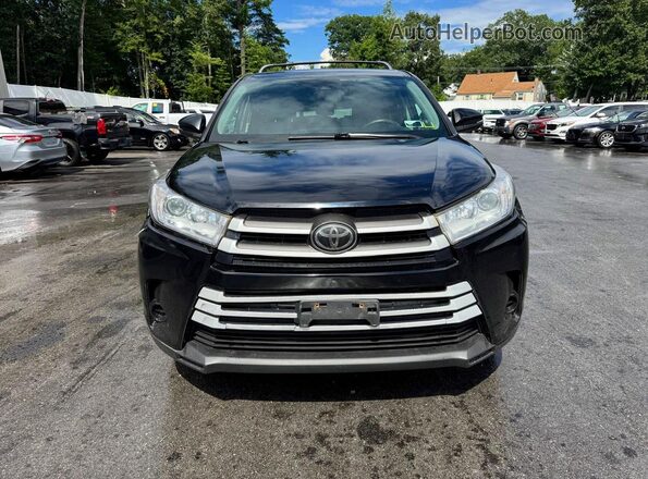 5TDBZRFH5JS850690 2018 TOYOTA HIGHLANDER Black Вид ззаду