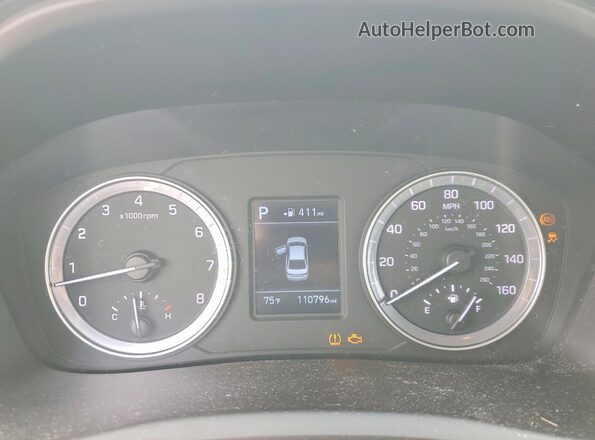 5NPE24AF0JH603951 2018 HYUNDAI SONATA Белый Вид задних сидений