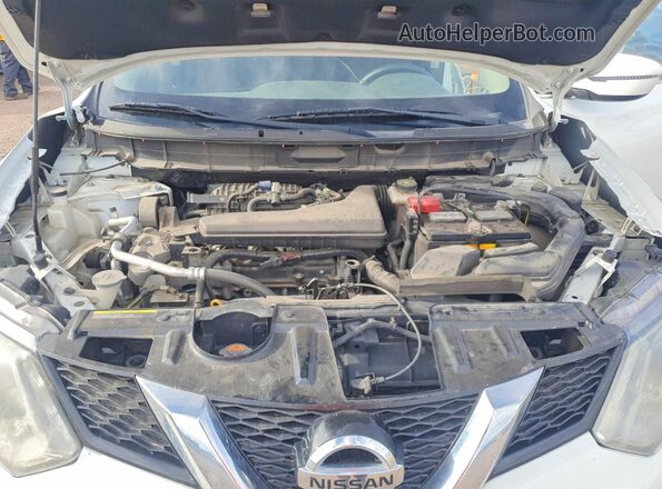 KNMAT2MVXGP657175 2016 NISSAN ROGUE White Շարժիչի բաժամունքի տեսք