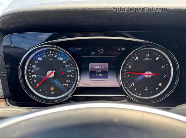 WDD1J6FBXJF010617 2018 MERCEDES-BENZ E-CLASS Черный Вид щитка приборов