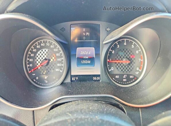 55SWF6EB1GU126786 2016 MERCEDES-BENZ C Black უკანა სავარძლების ხედი