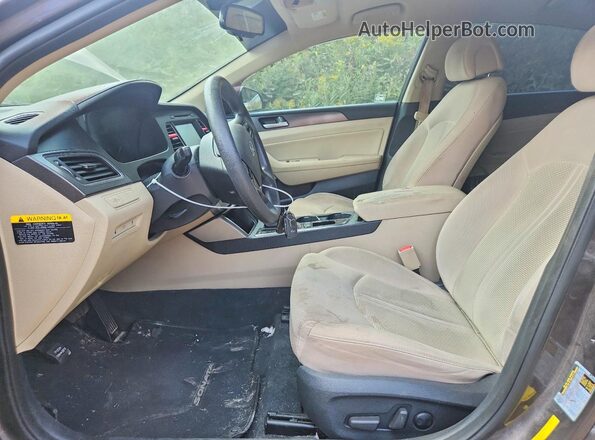 5NPE34AF0HH441259 2017 HYUNDAI SONATA Brown Vista del salpicadero