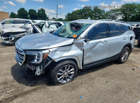 3GKALVEV3NL195815 2022 GMC TERRAIN Silver Задня ліва чверть