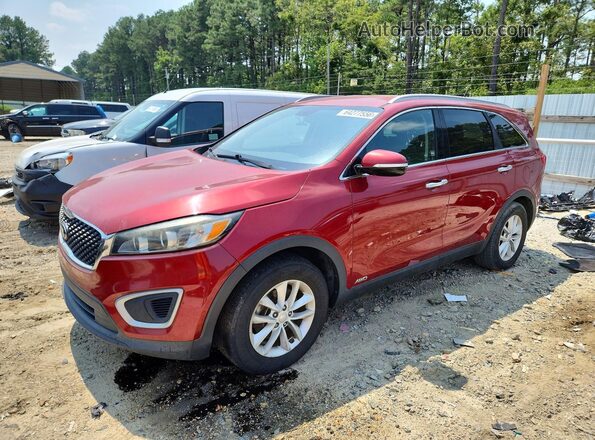5XYPGDA3XHG263497 2017 KIA SORENTO Red Tył lewy