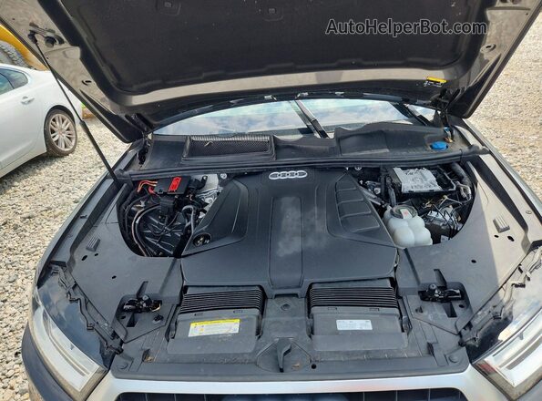 WA1AHAF71KD017063 2019 AUDI Q7 Gray VIN կոդի պիտակի տեսք