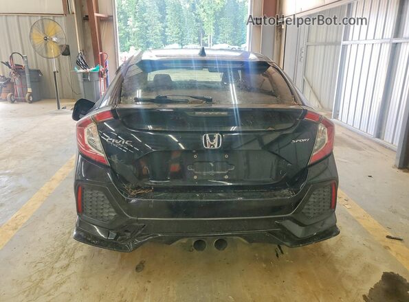 SHHFK7H40JU208756 2018 HONDA CIVIC Черный Вид салона спереди
