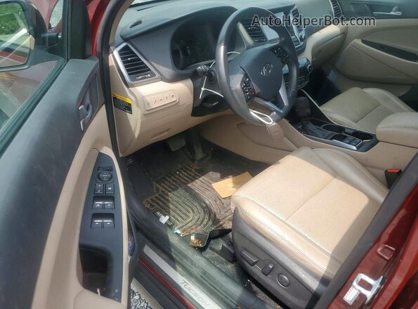 KM8J3CA28GU084659 2016 HYUNDAI TUCSON Темно-бордовый Вид щитка приборов