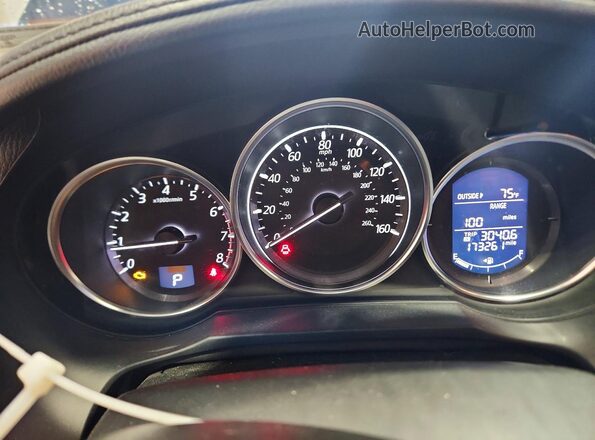JM1GJ1U55G1473808 2016 MAZDA 6 Blue Հետևի նստատեղերի տեսք