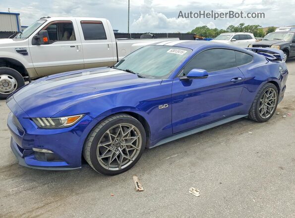1FA6P8CF7G5235728 2016 FORD MUSTANG Blue უკანა მარცხენა