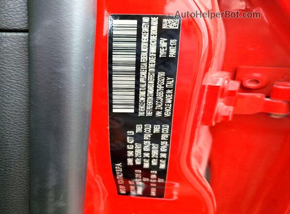 ZACCJABB7HPG32790 2017 JEEP RENEGADE Red VIN sticker view